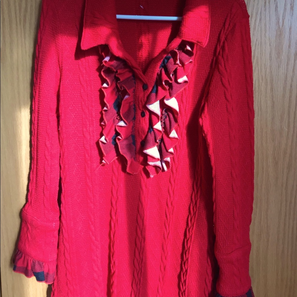 Red Buffalo Plaid Sweater